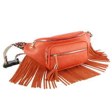 Load image into Gallery viewer, TNT ORANGE FRINGED FANNY PACK