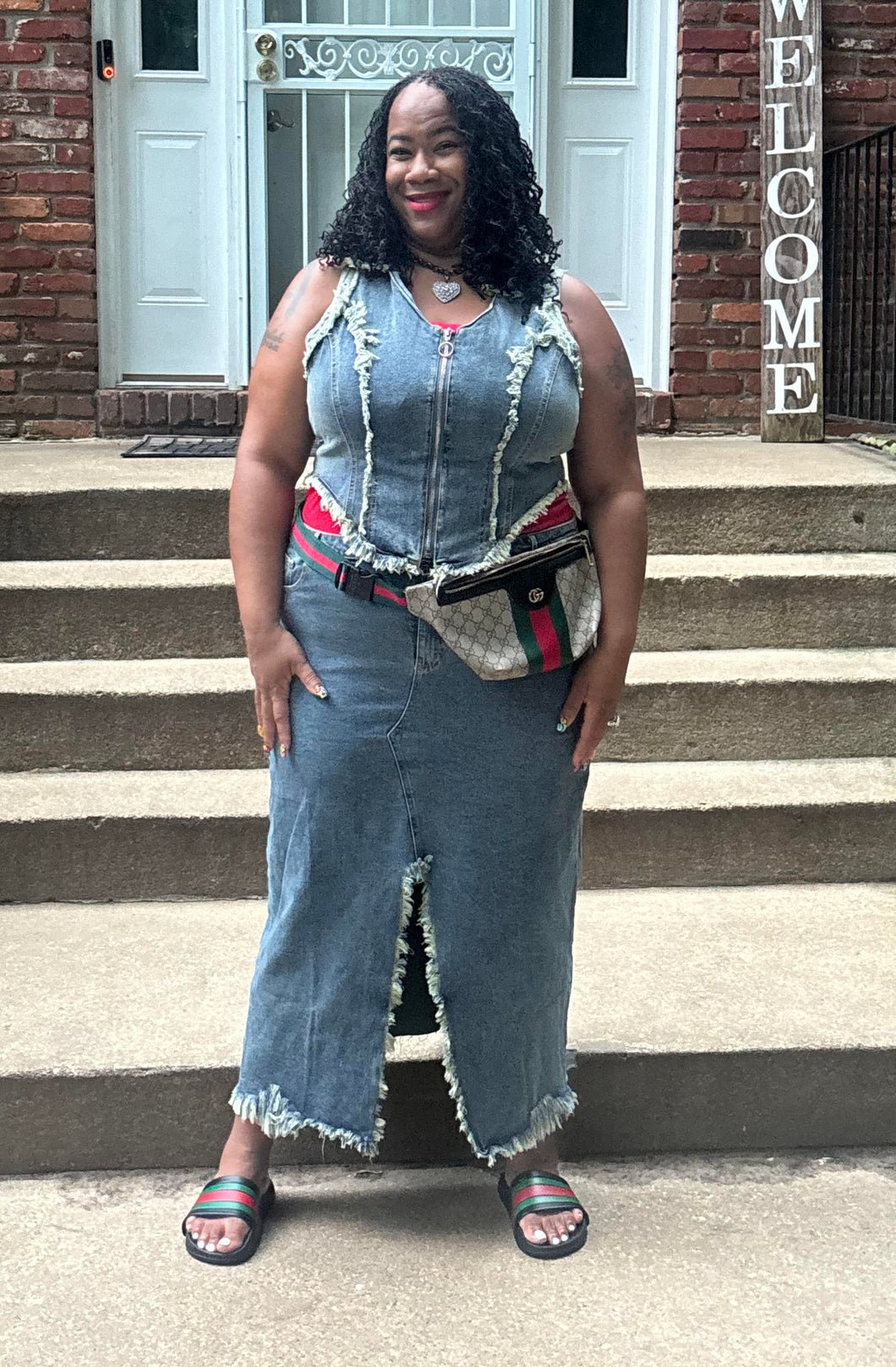 TNT JEAN SKIRT SET