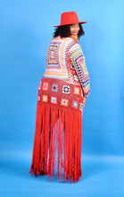 Load image into Gallery viewer, TNT RED KNIT DUSTER TOP