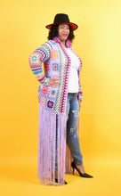 Load image into Gallery viewer, TNT PURPLE KNIT DUSTER TOP