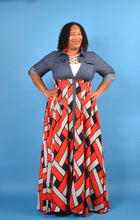 Load image into Gallery viewer, TNT RED PRINT MAXI DRESS