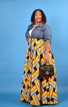 Load image into Gallery viewer, TNT YELLOW PRINT JEAN MAXI