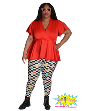 Load image into Gallery viewer, TNT RED RUFFLE TOP