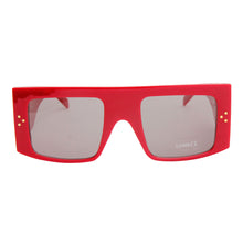 Load image into Gallery viewer, TNT RED BOLD SQUARE SUNGLASSES
